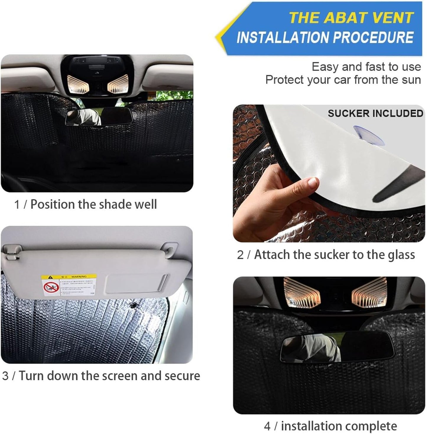 Black Leopard Car Windshield Sun Shade Animal Skin Print Foldable UV Ray Sun Visor Protector Sunshade to Keep Your Vehicle Cool (51" x 27.6")
