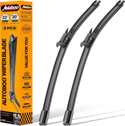 AUTOBOO 26"+19" Windshield Wipers Replacement for Tesla Model 3 2017 2018 2019 2020 2021 2022 2023 2024 2025 Model Y 2020 2021 2022 2023-2025 -Original Factory Quality (Pack of 2) - Colors B