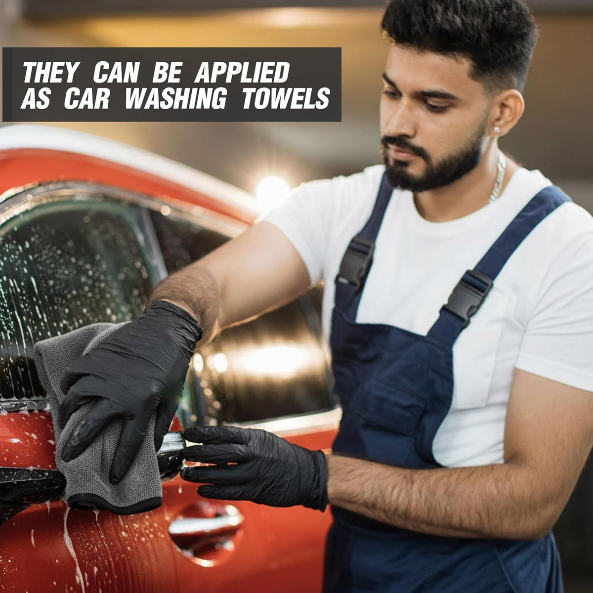 Tallew 40 Pcs Microfiber Towels:16"x16" Microfiber Drying Towels Bulk Micro Fiber Car Cleaning Cloth for Cars Drying Washing Polishing Office Windows Cleaning Household Supplies (Yellow)