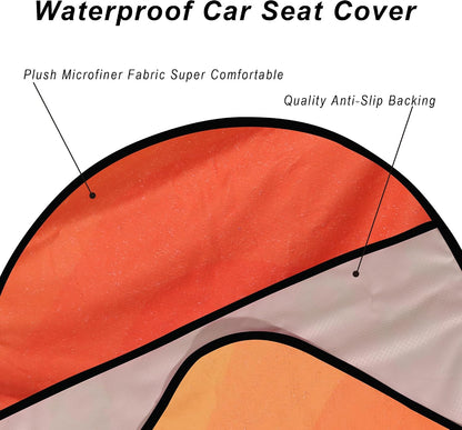 Car Seat Cover Protector Front Seats,for Gym Workout,Running,Swimming,Beach and Hiking,Waterproof Sweat Towel Bucket Seat Covers for Cars SUV Trucks (Black, 1Pcs)