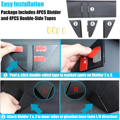 Jaronx Center Console Organizer Compatible with Toyota RAV4 2025 2024 2023 2022 2021 2020 2019, Center Console Glove Box Divider Storage Glove Box Organizer Tray