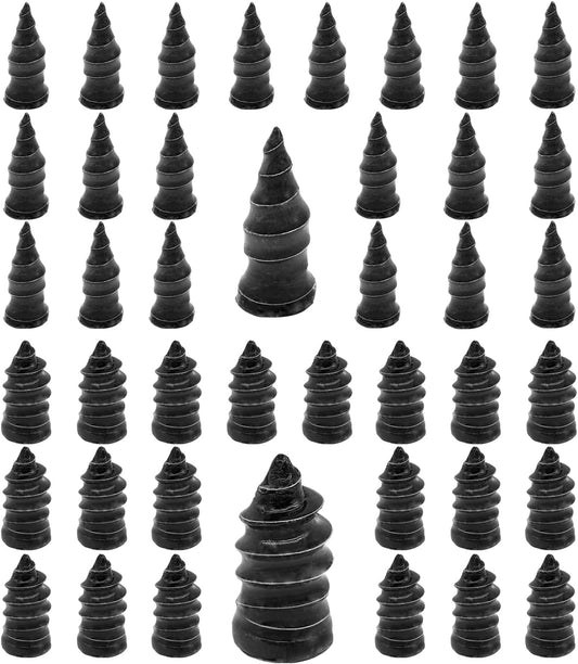 60PCS Tire Repair Rubber Nail, Vacuum Tire Repair Kits Spiral Rubber Nails, Tire Screw Plug Fast Tool Self Service Tire Repair Nail for car, Motorcycle, Truck, Tractor Tire Puncture Repair