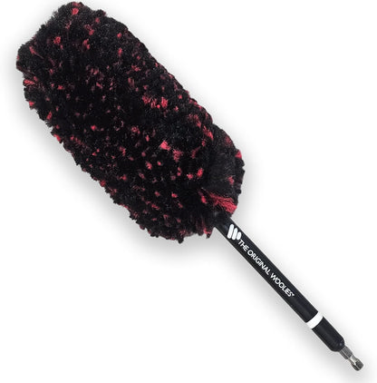 Wheel Woolie Drill Powered Wheel Cleaning Brush – 12“ Rim Brush Drill Attachment, Brake Dust Cleaner, Alloy Wheel & Spoke Cleaning Tool, No-Scratch Car Detailing Brush w/Hex Control Grip | Made in USA