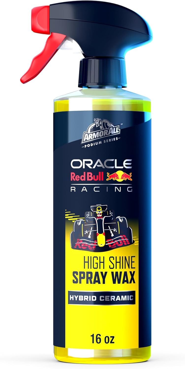 Armor All Podium Series High Shine Hybrid Ceramic Car Spray Wax, Safe on All Car Paint Finishes, Developed With Oracle Red Bull Racing, 16 fl oz