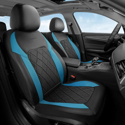 Coverado Car Seat Covers, Seat Covers Full Set, 5 Seats Automotive Seat Cover, Mesh Breathable Seat Protectors, Universal Fit for Most Cars