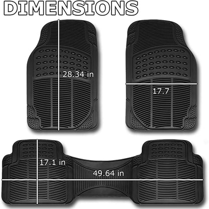 VaygWay Heavy Duty Cargo Liner Trunk Floor Mat – All Weather Trunk Protection Floor Mat - Black Rubber Trimmable Durable Cargo Auto Mat – Universal Fit Car SUV Truck Auto