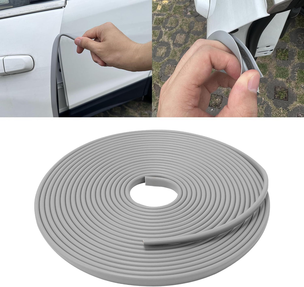 Winunite 32.8ft (10m) Car Door Edge Guards Clear – Self-Adhesive PVC, U-Shaped, Fits Most Vehicles, Scratch- and Chip-Resistant – Reduces Dings in Parking Lots