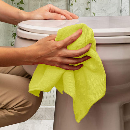 Avalon Towels Microfiber Cleaning Cloths (Value Pack of 36) - Size 16 x 16 Inches, Highly Absorbent Cleaning Rags, Lint Free, Reusable and Washable, Microfiber Towels for Cars