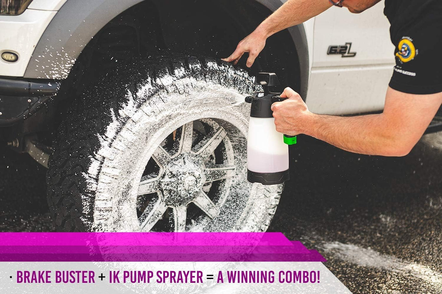 P&S Professional Detail Products - Brake Buster Wheel Cleaner - Non Acid, Removes Brake Dust, Oil, Dirt, Light Corrosion (1 Pint)