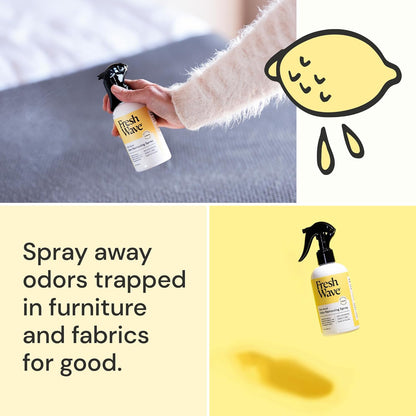 Fresh Wave Original Scent Odor Removing Spray, 8 fl. oz. | Pack of 2 | Odor Absorber for Home, Furniture, Fabrics & Trash | Safer Odor Relief