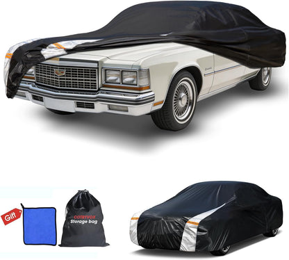 Large SUV Car Cover for Chevy Suburban 100% Waterproof All Weather, Heavy Duty Outdoor Full Exterior Covers Rain Sun Wind UV Protection. - Colors D