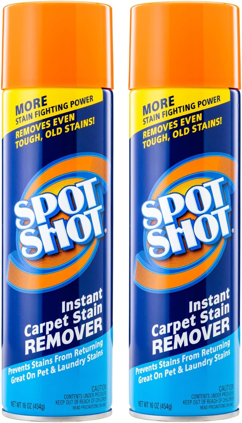 Spot Shot Instant Carpet Stain Remover Aerosol 14 oz can - 2 Pack