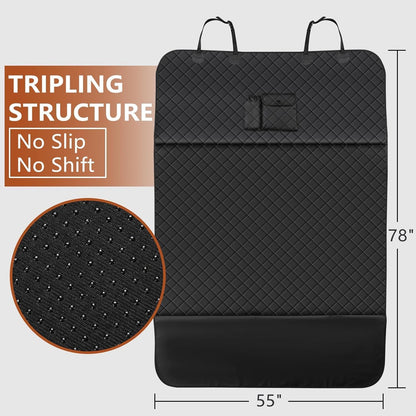 fidozen Universal Cargo Liner for SUV – Waterproof Dog Trunk Mat, Non-Slip Back Seat Protector, Car Bed Cover, Pet Barrier, Rear Liner Accessories for Trucks & Sedans, Universal Fit Trunk Cover