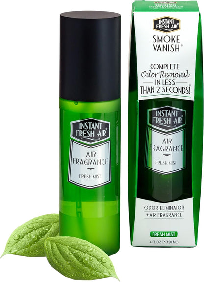 Smoke Vanish - Smoke Odor Eliminator & Weed Smell Eliminator Spray - Removes Smokey Odor Instantly - Eco-Friendly - For Home, Car, Clothes & Travel - Fresh Mist Scent - 4 oz.