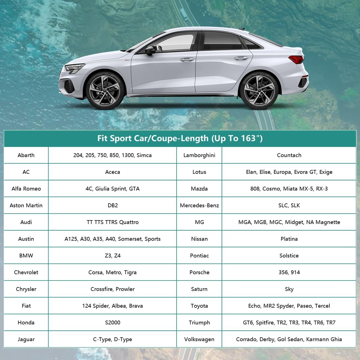 GUNHYI Car Cover for Automobiles All Weather Waterproof, Universal Fit Sedan Chevrolet Corvette, Ford Fusion, Kia Stinger, Nissan Maxima, Buick Regal, Subaru Legacy, Honda Accord etc.
