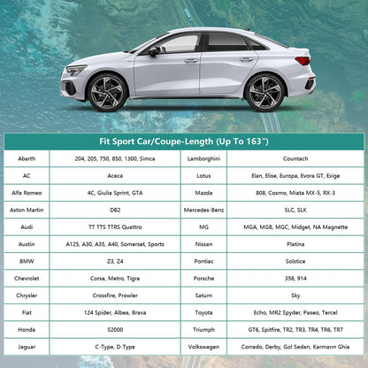 GUNHYI Car Cover for Automobiles All Weather Waterproof, Universal Fit Sedan Chevrolet Corvette, Ford Fusion, Kia Stinger, Nissan Maxima, Buick Regal, Subaru Legacy, Honda Accord etc.