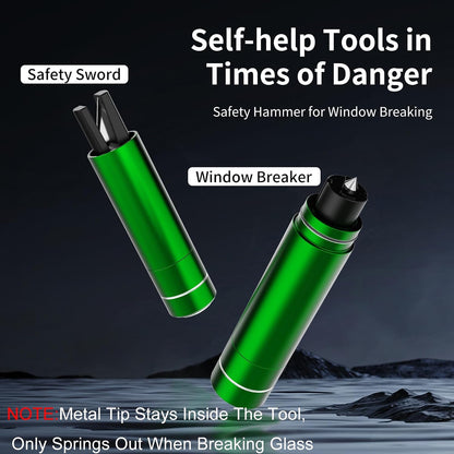 HHXS Window Breaker Seatbelt Cutter,Upgraded Safe Hammer Glass Breaker Under Water,Car Safety Hammer Emergency Escape Tool Safehammer for New Cars Home-(2 Pcs Red)