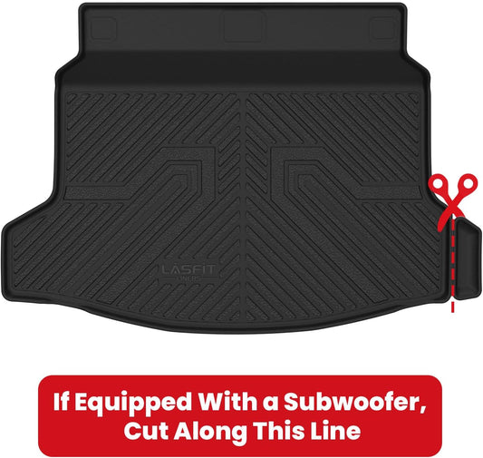 LASFIT Cargo Liner for Honda CR-V 2026 2025 2024 2023 (Gasoline & Hybrid & e:FCEV) All Weather TPE Car Trunk Mat (Upper Position), Cargo Only Black