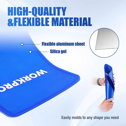 WORKPRO Flexible Oil Funnel for Automotive Use, Foldable Oil Drain Tool for Quick and Clean Oil Changes, Featuring a Thicker Silica Gel for Durability and Maintains Shape-Blue