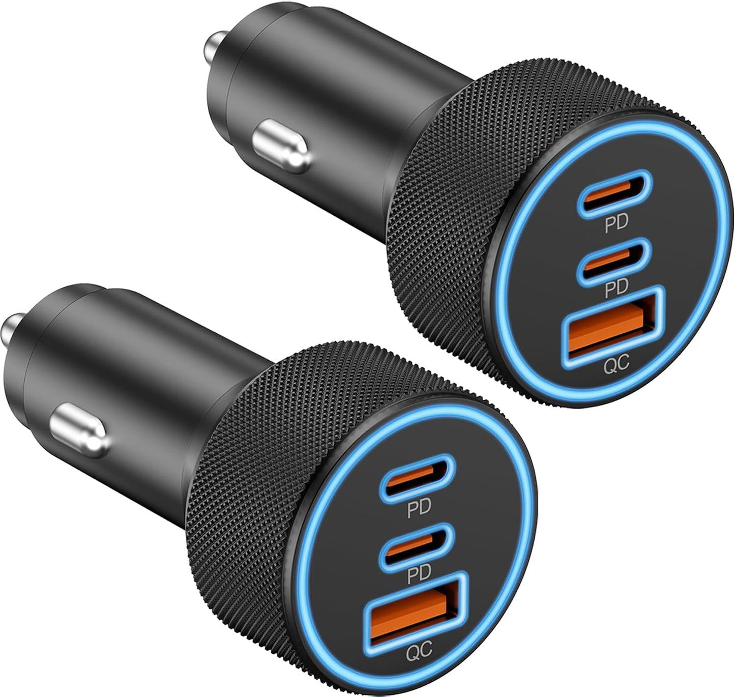 Car Charger USB C, 3-Port 67W Dual USB-C & USB-A Car Phone Charger Accessories Power Adapter Fast Charging Cigarette Lighter for iPhone 17/16/15/14/13/12/11 Pro Max, iPad, Galaxy S26/S25/S24, Android