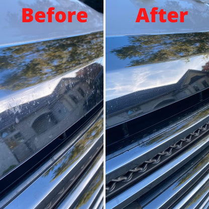 Car Bug Cleaner, Remover & Wash - Spray Bugs, Tar, Bird Poop Off Exterior of Car & Windshield. Remove Black Streaks Without Scratching or Removing Paint. 24 oz bottle w/ Microfiber Cloth