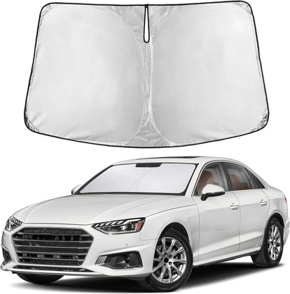 EcoNour Car Windshield Sun Shade | 2025 Upgraded Innovative No-Light-Pass Technology for Maximum Coverage | Foldable Sun Shade Keeps Your Vehicle Cool | Must-Have Car Accessories | Small (59" x 29") - Colors K