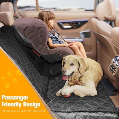 PETICON Waterproof Scratchproof Pet Bench Seat Covers for Cars, SUVs, Nonslip Durable Back Seat Cover for Dogs, 600D Oxford Fabric, Machine Washable