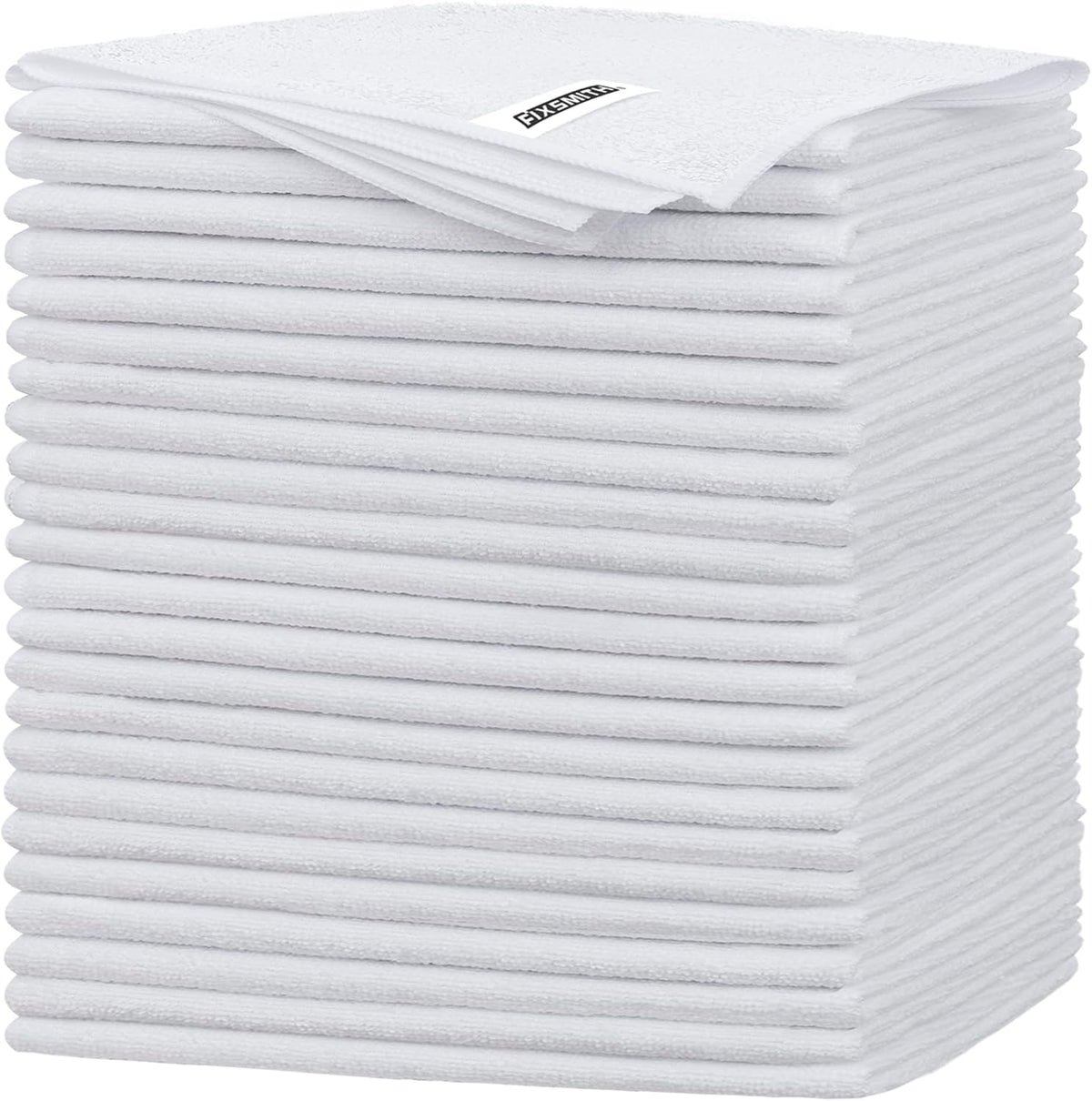 FIXSMITH Microfiber Cleaning Cloth - Pack of 50, Microfiber Towels for Cars 16 x 12 in, Highly Absorbent Cleaning Rags, Lint-Free, Streak-Free Cleaning Cloths for Car Kitchen Home Office