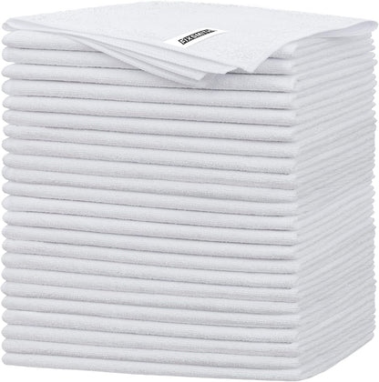 FIXSMITH Microfiber Cleaning Cloth - Pack of 50, Microfiber Towels for Cars 16 x 12 in, Highly Absorbent Cleaning Rags, Lint-Free, Streak-Free Cleaning Cloths for Car Kitchen Home Office