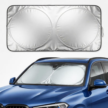 Foldable Windshield Sun Shade for Car, Truck, SUV - UV Sunshade Protector | Instantly Block Extreme Sunlight And Heat To Keep Your Car Cool. An Easy Folding Front Window Visor And Reflector Shield.