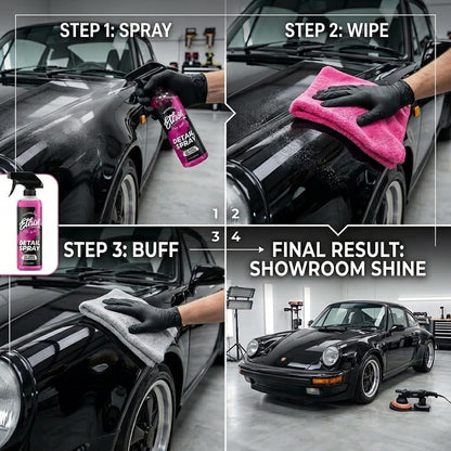Ethos Car Detail Spray - The Ultimate Quick Car Detailer for Car Shine & Protection - Enhances Gloss, Slickness & Hydrophobic Properties - Detailing Spray - Safe for Paint, Glass & Chrome