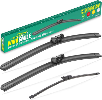 26" 16" 11" Windshield Wiper Blades Replacement for Chevrolet Chevy Trax 2024 2025 2026 Premium All Weather Front Rear Wipers Set - OEM Quality (Pack of 3) - Colors A