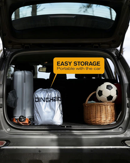 6 Layers Car Cover Waterproof All Weather Car Cover Waterproof All Weather, Outdoor Full Exterior Cover Rain Sun UV Snowproof Protection with Zipper Cotton for SUV (185-190inch)