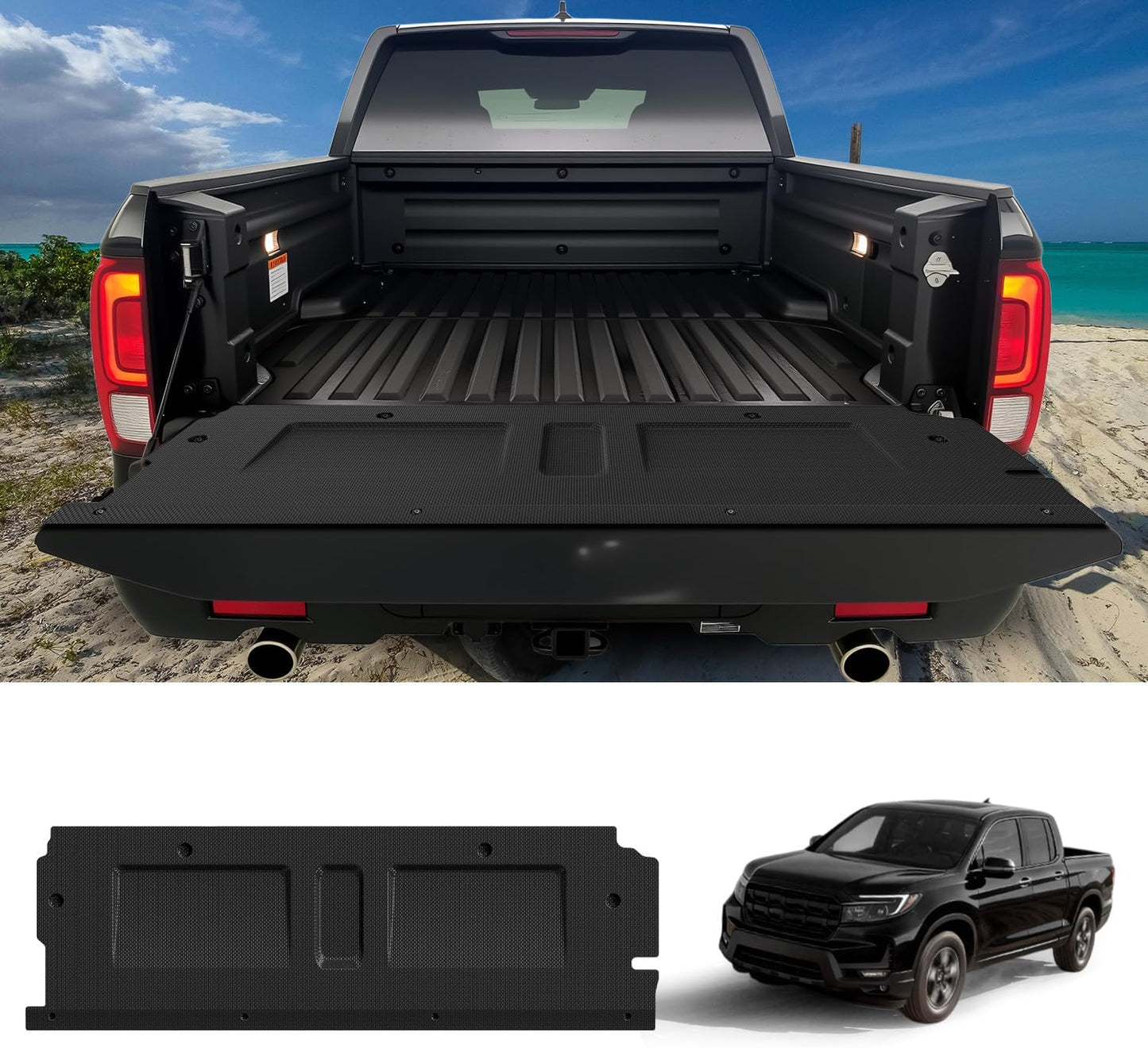 LASFIT Floor Mats for Honda CR-V 2026 2025 2024 2023 (Gasoline & Hybrid & e:FCEV), All Weather TPE Custom Fit Anti-Slip Pet Friendly Car Liners, 1st & 2nd Row Black
