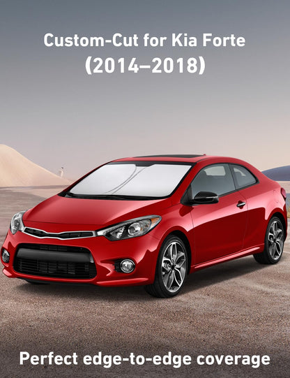 EcoNour Car Windshield Sun Shade | 2025 Upgraded Innovative No-Light-Pass Technology for Maximum Coverage | Foldable Sun Shade Keeps Your Vehicle Cool | Must-Have Car Accessories | Small (59" x 29") - Colors F