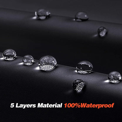 Large SUV Car Cover for Chevy Suburban 100% Waterproof All Weather, Heavy Duty Outdoor Full Exterior Covers Rain Sun Wind UV Protection. - Colors D
