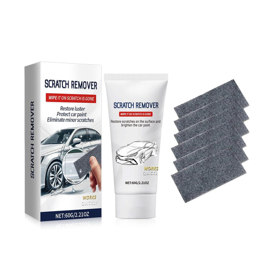 Car Scratch Remover, Scratch Remover for Vehicles, Car Paint Scratch Repair with Nano Sparkle Cloth, Car Scratch Repair 60g