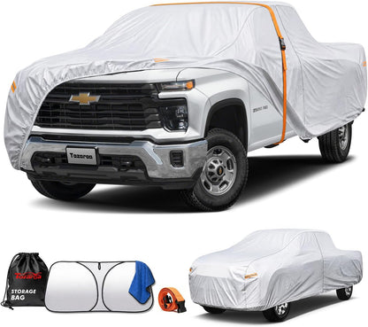 Car Cover Waterproof All-Weather,Heavy-Duty Outdoor Full Exterior Automobiles Sedan/Coupe (Length 186-193 inch) with Windshield Sun Shade Universal Fit Toyota Camry, Tesla Model 3, Accord etc