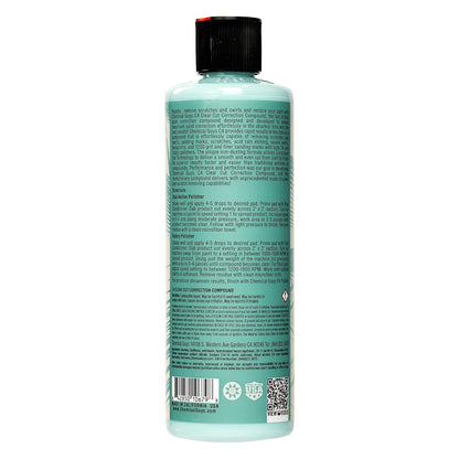 Chemical Guys C4 & P4 Clear Cut Correction Compound and Precision Paint Perfection Polish Combo - Removes Scratches, Swirls, Towel Marks, and Etching, Restores Gloss, Polishing Kit - 2 x 16 oz