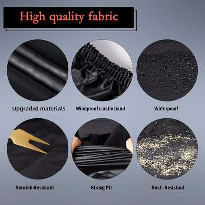Car Cover Custom Fit for Toyota Corolla 2000-2025, Honda Civic 1991-2025, Waterproof All Weather Full Exterior Cover Rain Sun Protector Car Cover with Door Zipper
