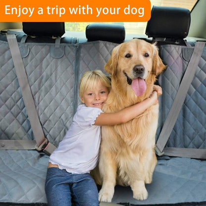 Honest Dog Car Seat Covers, Dog seat Cover with Side Flap for Cars, Trucks, and Suv's - Waterproof & Nonslip Pet Seat Cover for Backseat