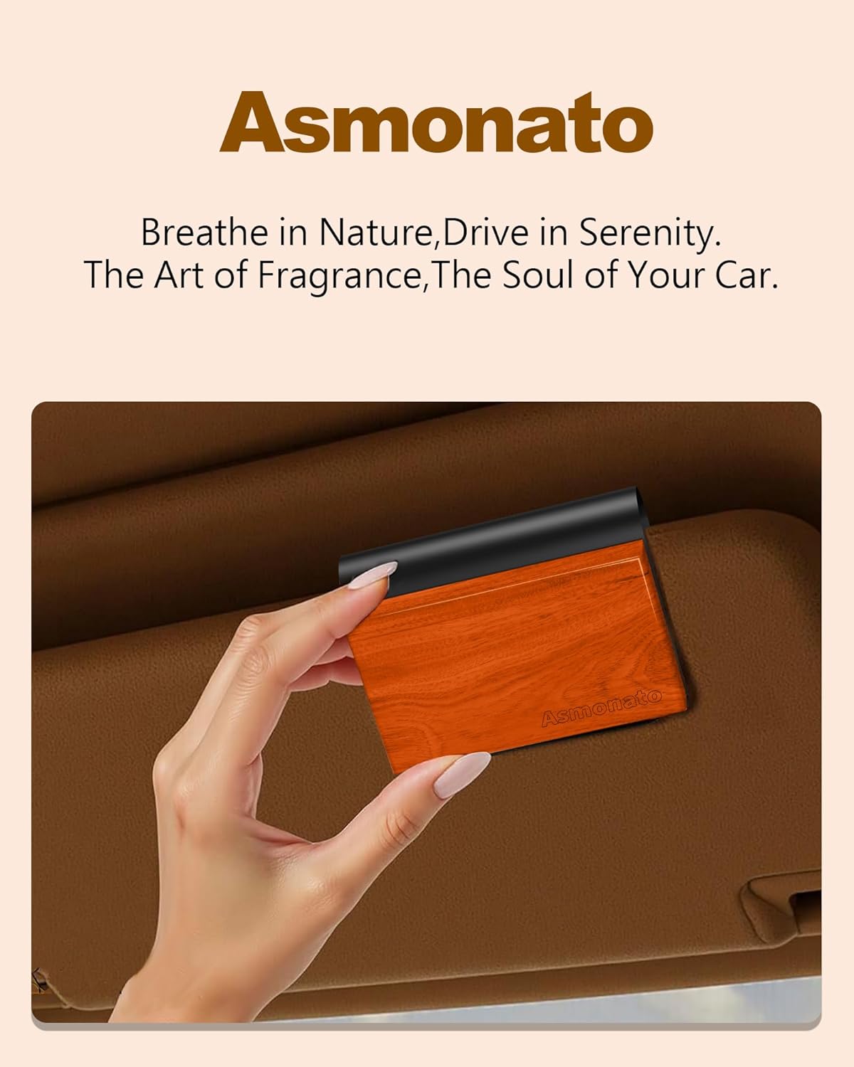 Car Air Freshener Wood Air Freshener for Visor Clip Long Lasting Car Odor Eliminator Scent Diffuser for Cabin 2 Metal Clips Variety 3 Pack(Grove-Open Air-Pine)