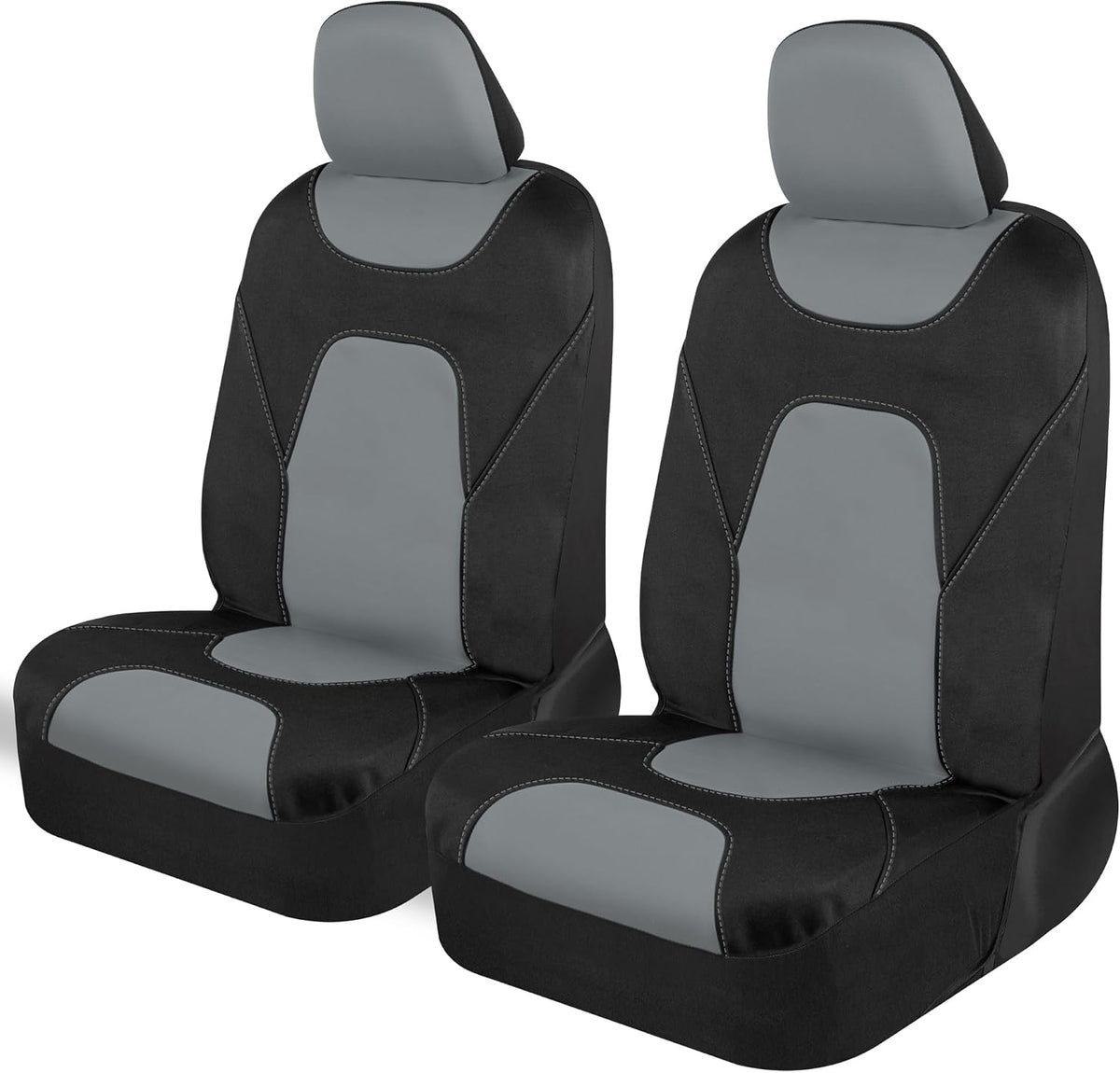Motor Trend AquaShield Waterproof Front Seat Covers, Black Seat Covers for Cars – Neoprene Front Car Seats Cover, SUV Seat Covers Protector - Car Interior Cover for Auto, Trucks, & Dog Owners