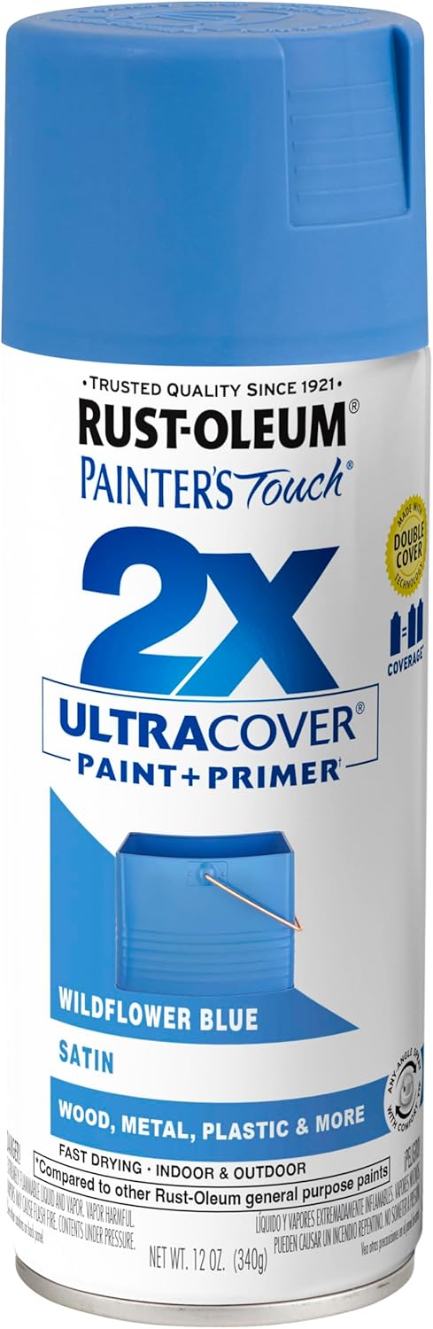 Rust-Oleum 334029 Painter's Touch 2X Ultra Cover Spray Paint, 12 oz, Gloss Clear - Colors F