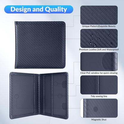 Car Registration and Insurance Card Holder，Vehicle Glove Box Car Organizer，Accessories Case for Storing Driving Licences, Cards, Documents