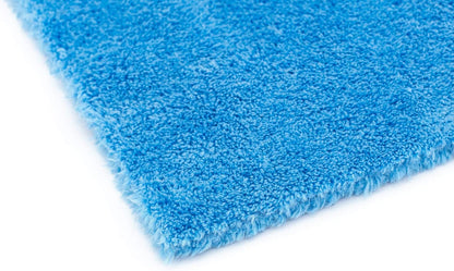The Rag Company - Eagle Edgeless 500 (4-Pack) Professional Korean 70/30 Blend Super Plush Microfiber Detailing Towels, 500GSM, 16in x 16in, Blue
