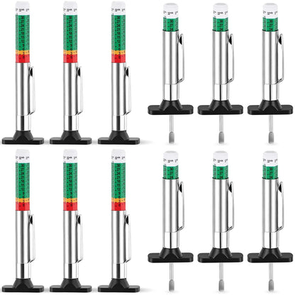 INBOF 4 Pack Tire Tread Depth Gauge, Color Coded Tire Depth Gauge Tool 32nds