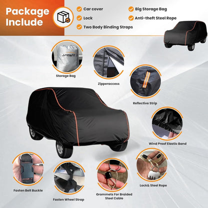 Waterproof Sport Car Cover, Super Lightweight Small Outdoor Car Cover Rain Car Covers for Automobiles All Weather Waterproof Fit Coupe 163" to 178"