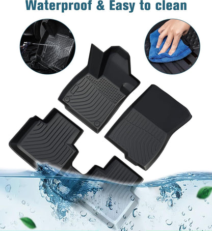 Car Floor Mats Replacement for Honda Civic Sedan & Sedan Si 2012-2015 (Not for Coupe) Heavy Duty Liner Custom Fit All Weather Protection Carpets Coverage Waterproof Durable Odorless