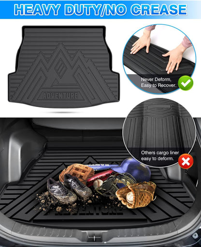 Rav4 Cargo Liner - Trunk Mat for Toyota RAV4 2019-2024 2025, All Weather Cargo Mat for rav4 Accessories, Heavy Duty (Fit for All Models)